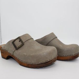 Sanita Grey Mules (Size 39 EU)